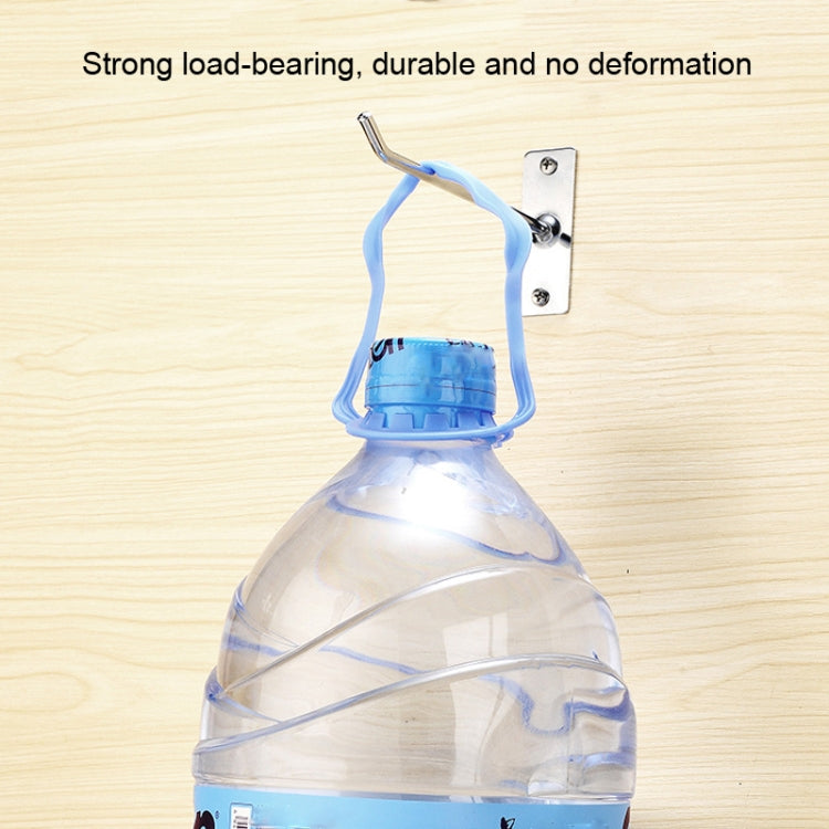 10pcs 4mm Thick Nail Wall Display Jewelry Hooks Single Wire Hook, Length: