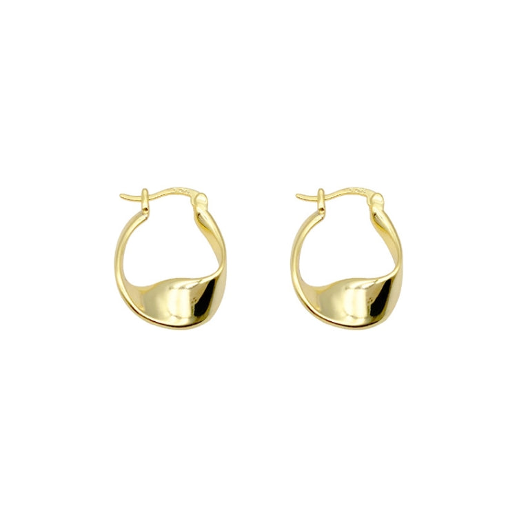 925 Silver Needle Retro Earrings Geometric Twist Temperament Earrings