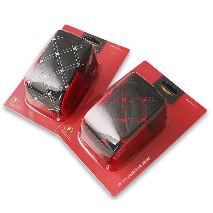 2pcs Car Air Outlet Sundries Storage Bag With Net Pocket