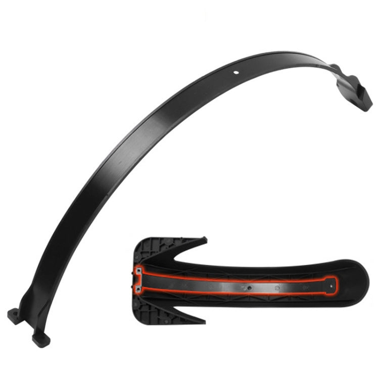 For Ninebot Max G30 2pcs Electric Scooter Parts Fender Tail Light Line Cover(Black)
