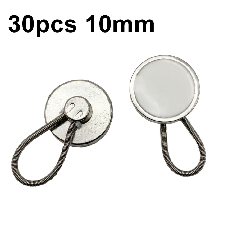 30pcs Jeans Spring Expansion Waist Button Removable Metal Pants Waist Adjustment Button Collar Decoration Button 1
