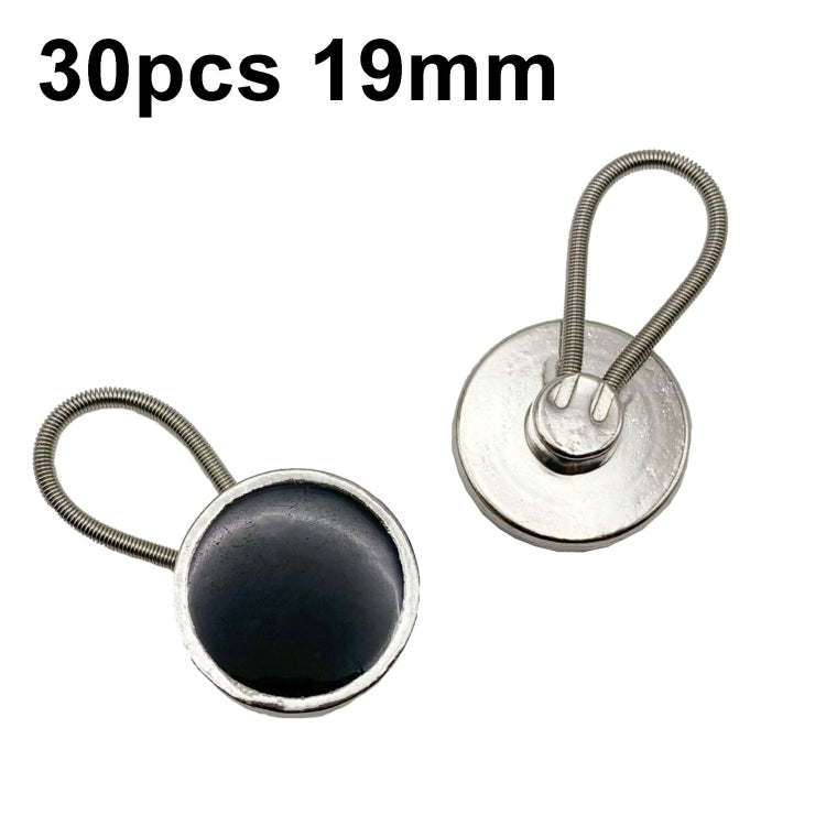 30pcs Jeans Spring Expansion Waist Button Removable Metal Pants Waist Adjustment Button Collar Decoration Button 1