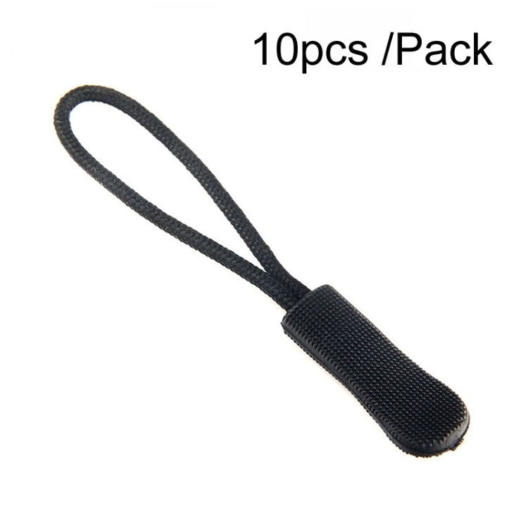 100pcs TPU Plastic Slider Zipper Cord Caterpillar Puller