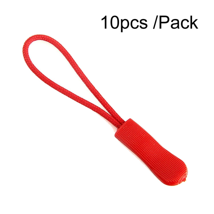 100pcs TPU Plastic Slider Zipper Cord Caterpillar Puller