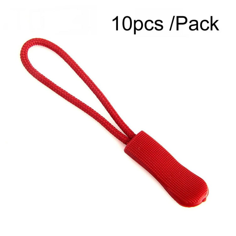 100pcs TPU Plastic Slider Zipper Cord Caterpillar Puller