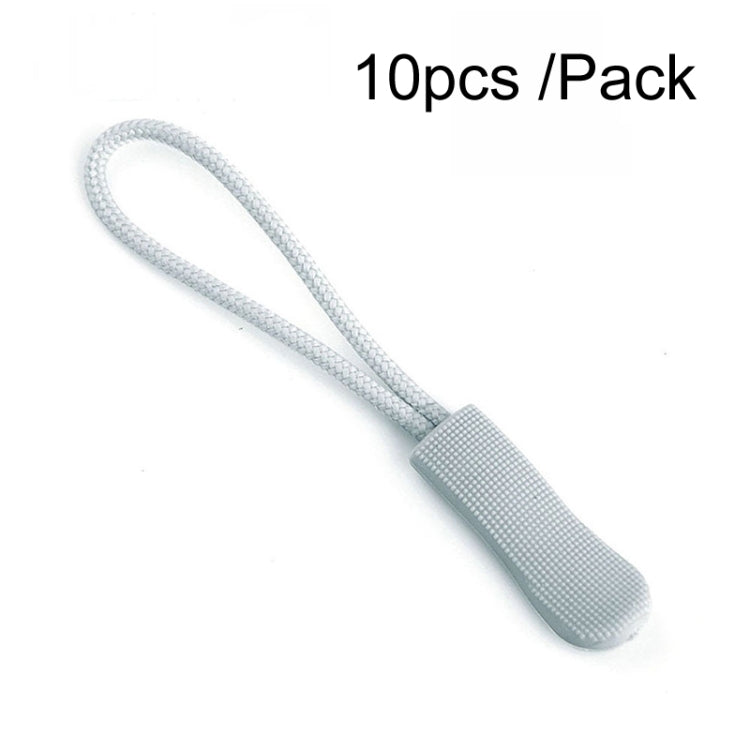 100pcs TPU Plastic Slider Zipper Cord Caterpillar Puller