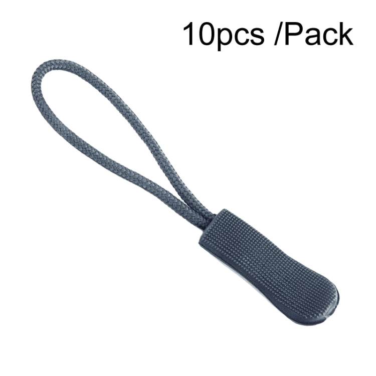 100pcs TPU Plastic Slider Zipper Cord Caterpillar Puller
