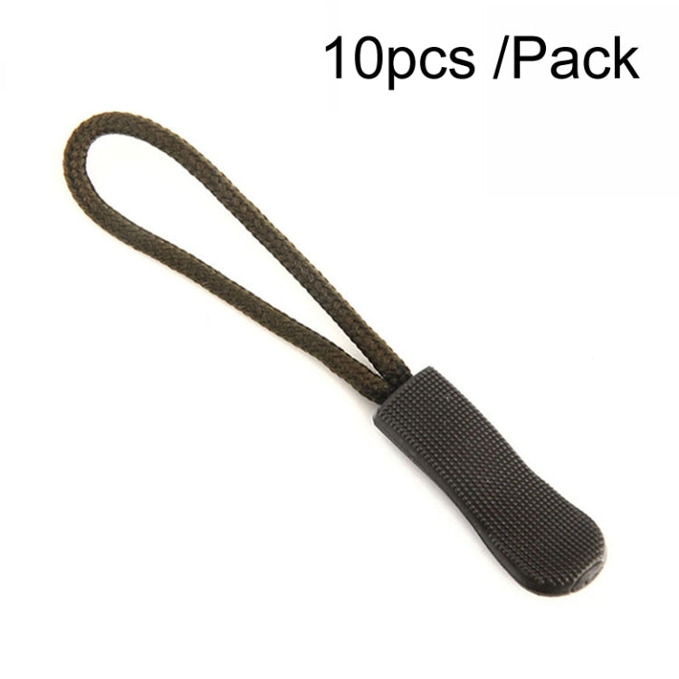 100pcs TPU Plastic Slider Zipper Cord Caterpillar Puller