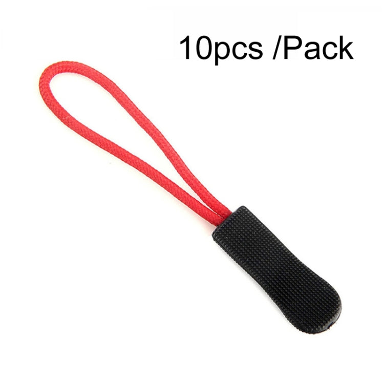100pcs TPU Plastic Slider Zipper Cord Caterpillar Puller