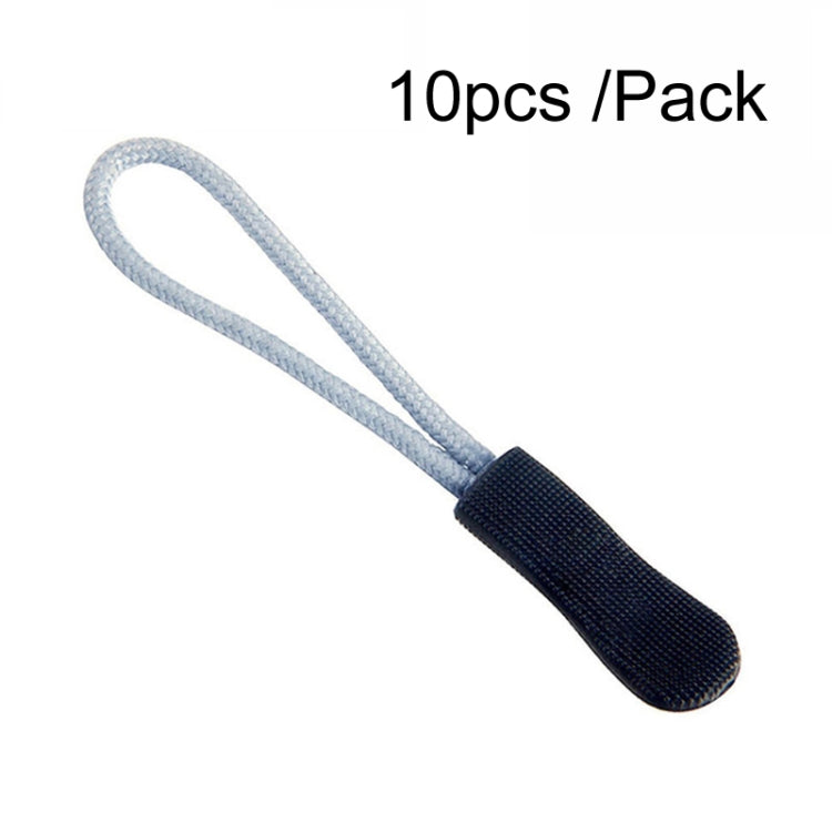 100pcs TPU Plastic Slider Zipper Cord Caterpillar Puller