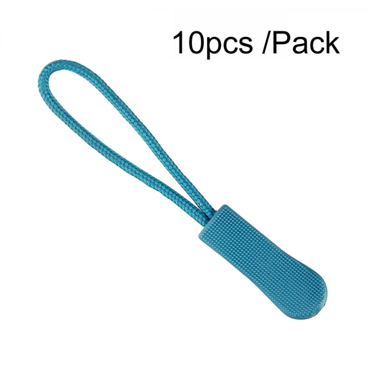 100pcs TPU Plastic Slider Zipper Cord Caterpillar Puller