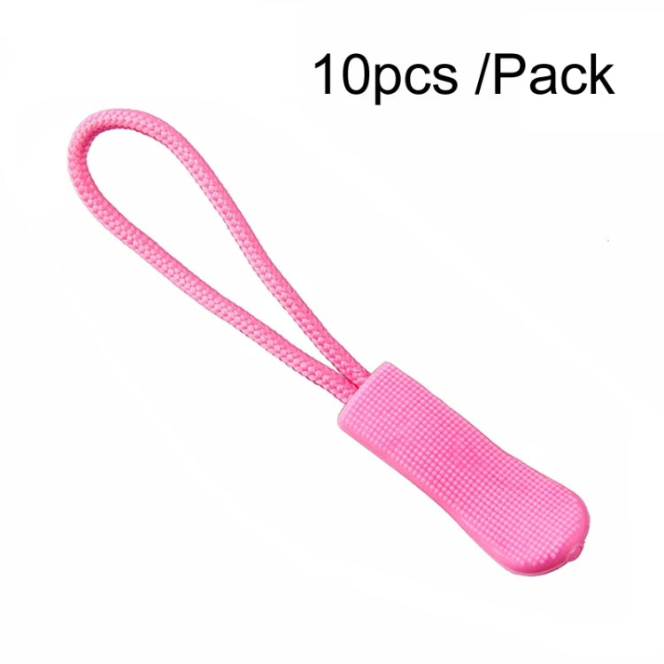 100pcs TPU Plastic Slider Zipper Cord Caterpillar Puller