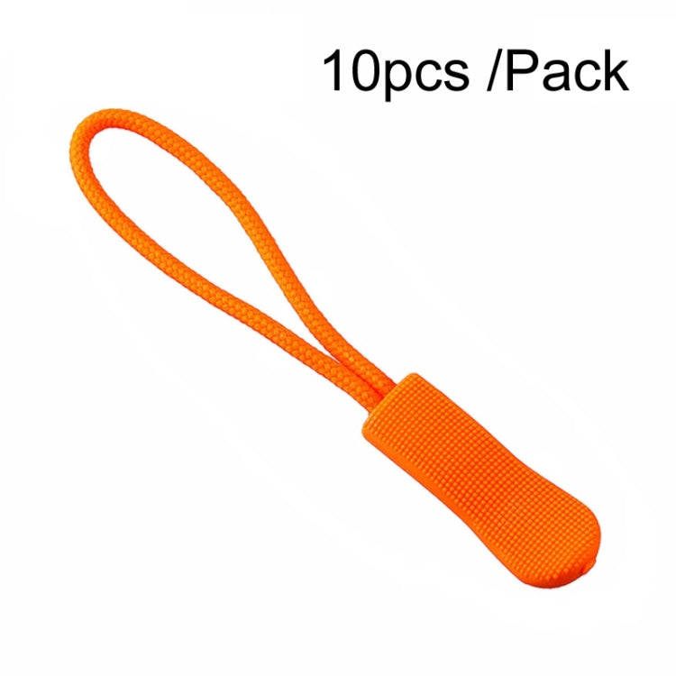 100pcs TPU Plastic Slider Zipper Cord Caterpillar Puller
