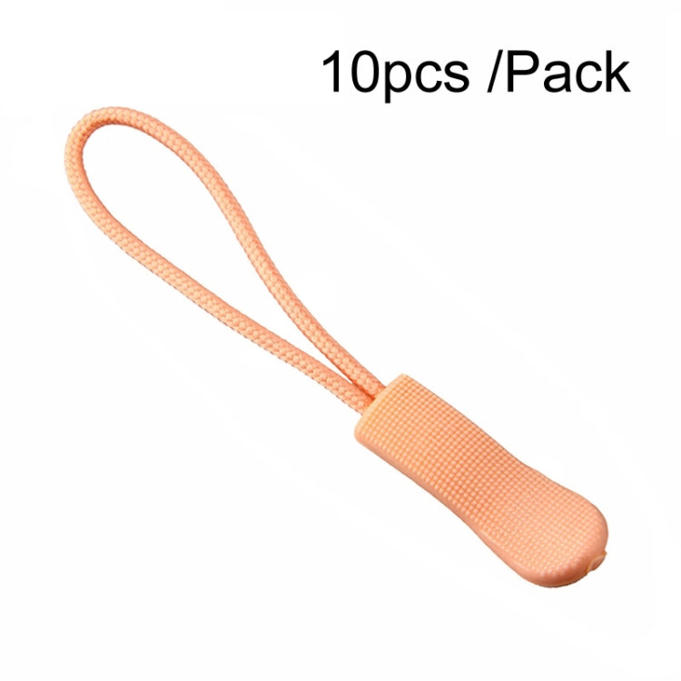 100pcs TPU Plastic Slider Zipper Cord Caterpillar Puller