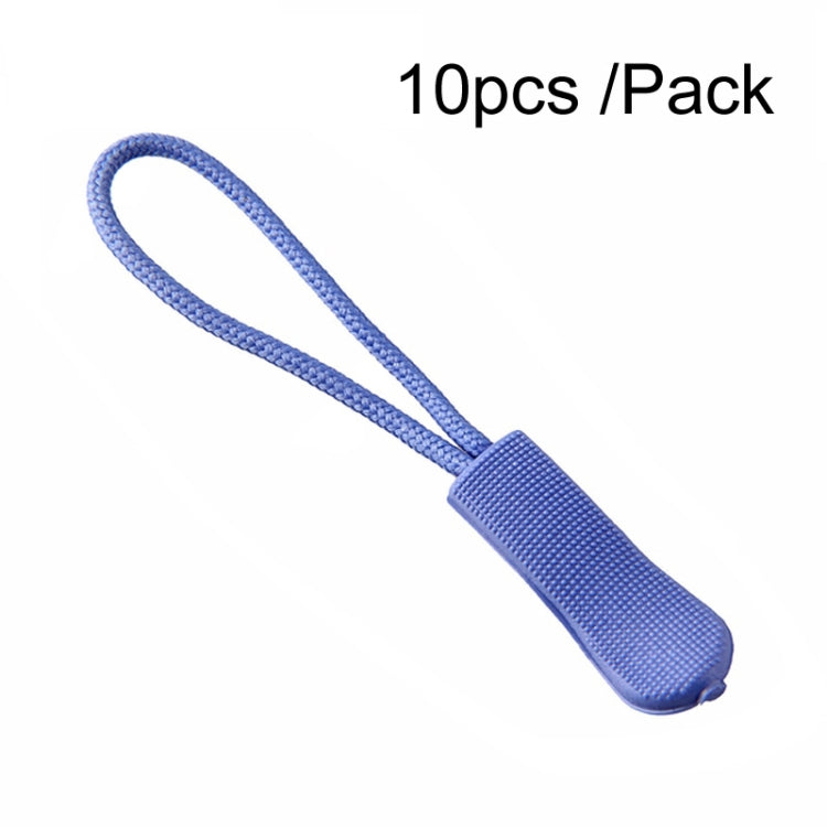 100pcs TPU Plastic Slider Zipper Cord Caterpillar Puller