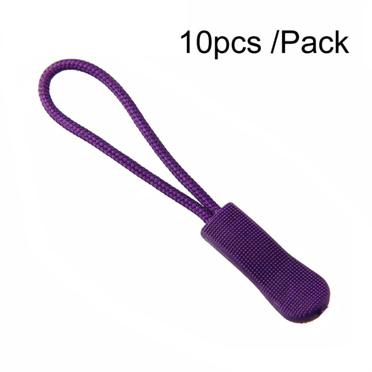 100pcs TPU Plastic Slider Zipper Cord Caterpillar Puller