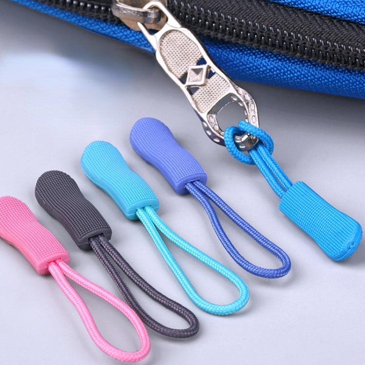 100pcs TPU Plastic Slider Zipper Cord Caterpillar Puller