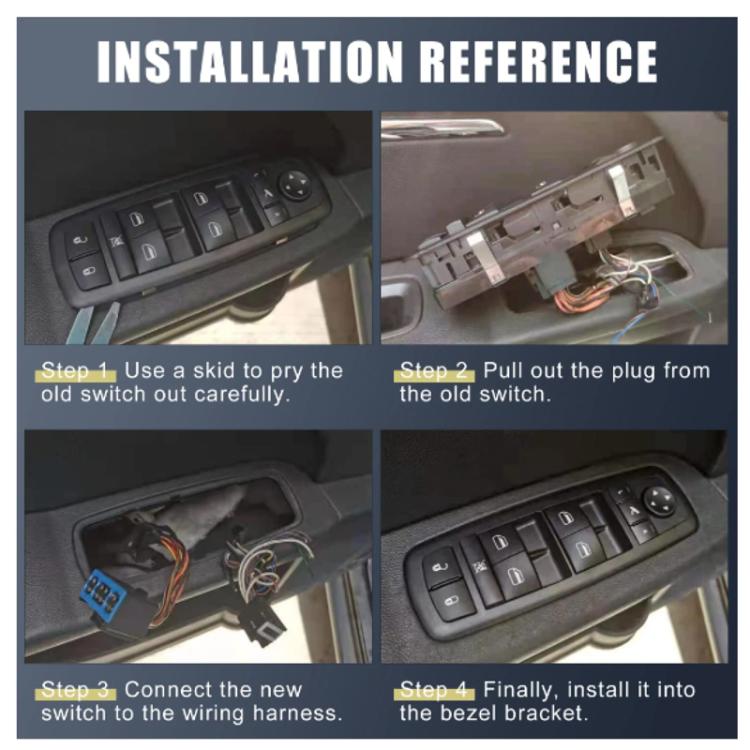 For Nissan Altima / Infiniti EX35/EX37 Car Window Switch Button Replacement Kit - 25401-ZN50C