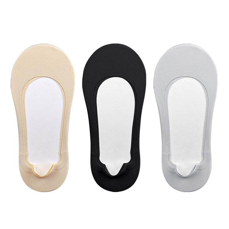 1pair Women Foot Arch Invisible Shallow Boat Socks Shock-absorbing Low-top Socks