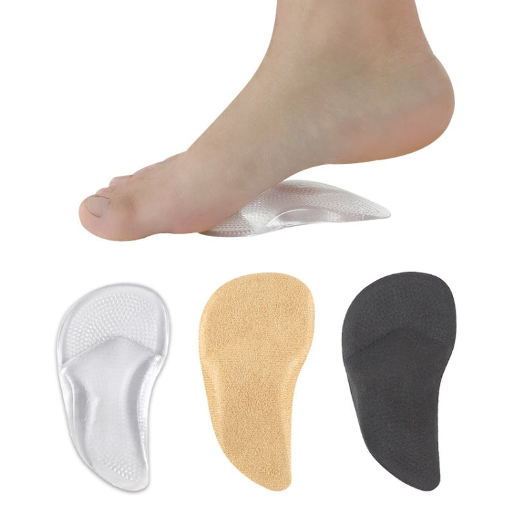 1pair Flat Feet Arch Support Shoe Insoles Adhesive Reusable Arch Cushions, Size: