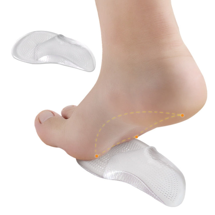1pair Flat Feet Arch Support Shoe Insoles Adhesive Reusable Arch Cushions, Size: