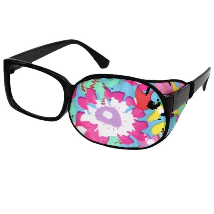 Children Silk Blackout Monocular Strabismus Training Corrective Eye Mask, Color: