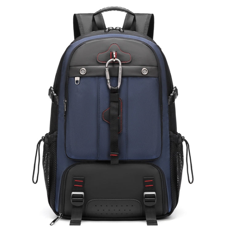 Large-capacity Expandable Shoe Compartment Backpack Camping Travel Bag with USB Port, Size: