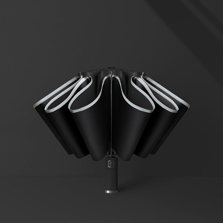 Fully Automatic Vinyl Reverse Rain Or Shine Reverse Umbrella, Color: