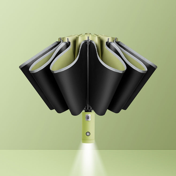 Fully Automatic Vinyl Reverse Rain Or Shine Reverse Umbrella, Color: