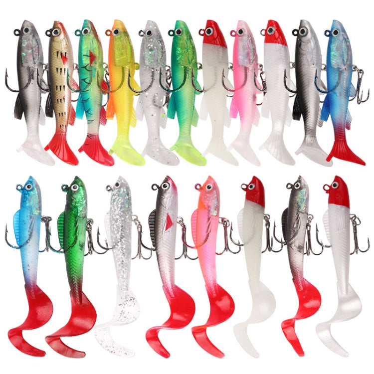10pcs Roadrunner Soft Lures Leadheads Luminous Lures