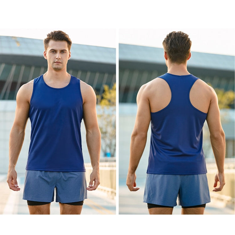 H-Shape Summer Men Sports Vest Casual Breathable Quick-drying Outdoor Running Vest, Size: