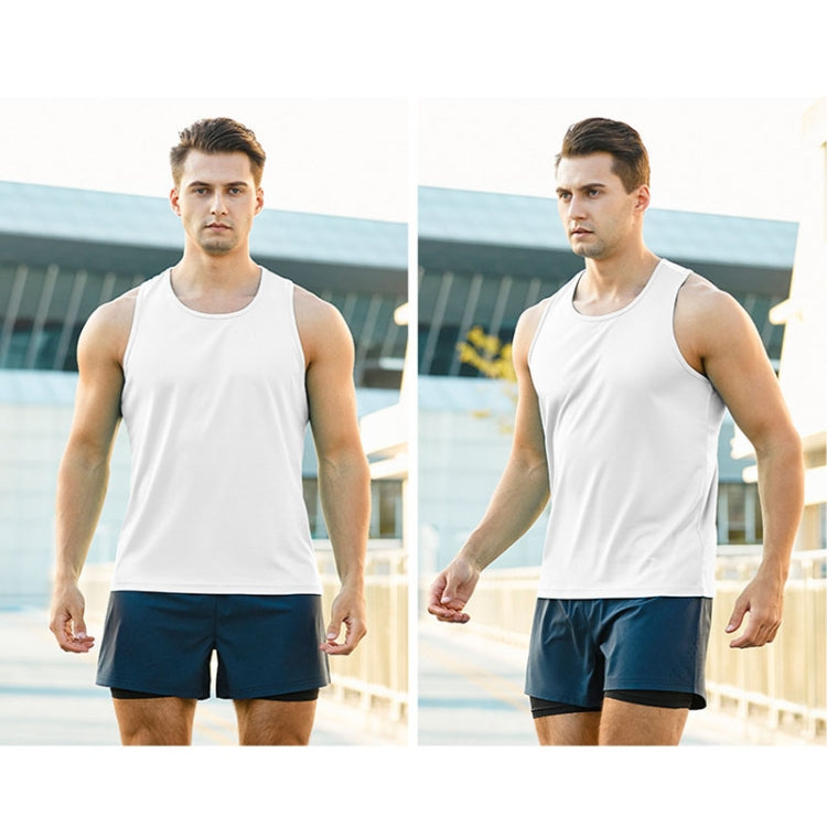 H-Shape Summer Men Sports Vest Casual Breathable Quick-drying Outdoor Running Vest, Size: