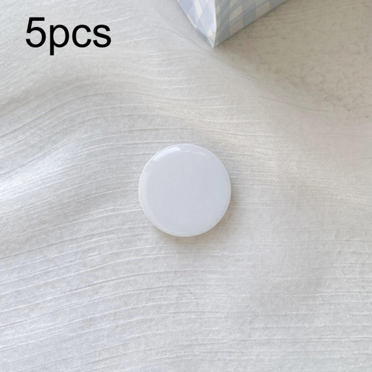 5pcs Solid Color Drop Glue Airbag Bracket Mobile Phone Ring Buckle