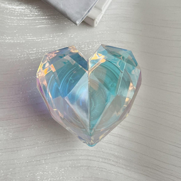 2pcs 3D Loving Heart Airbag Bracket Desktop Support Finger Ring Clasp Cell Phone Holder