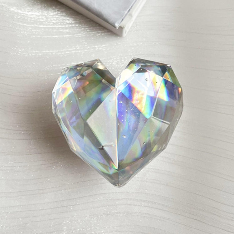 2pcs 3D Loving Heart Airbag Bracket Desktop Support Finger Ring Clasp Cell Phone Holder