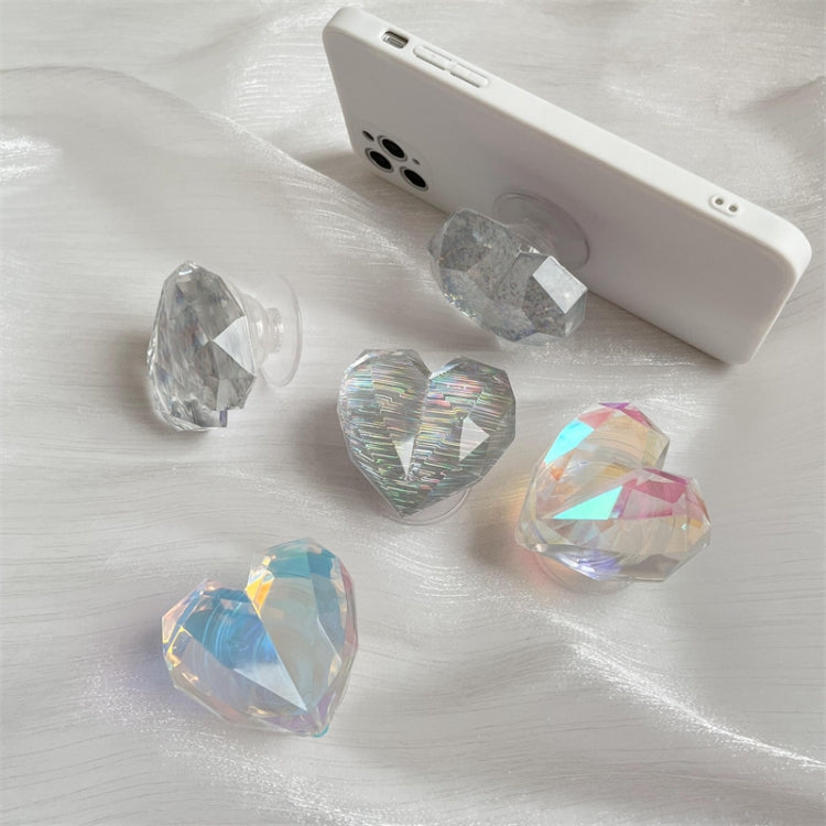 2pcs 3D Loving Heart Airbag Bracket Desktop Support Finger Ring Clasp Cell Phone Holder