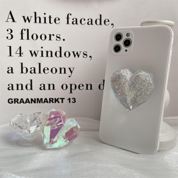 2pcs 3D Loving Heart Airbag Bracket Desktop Support Finger Ring Clasp Cell Phone Holder