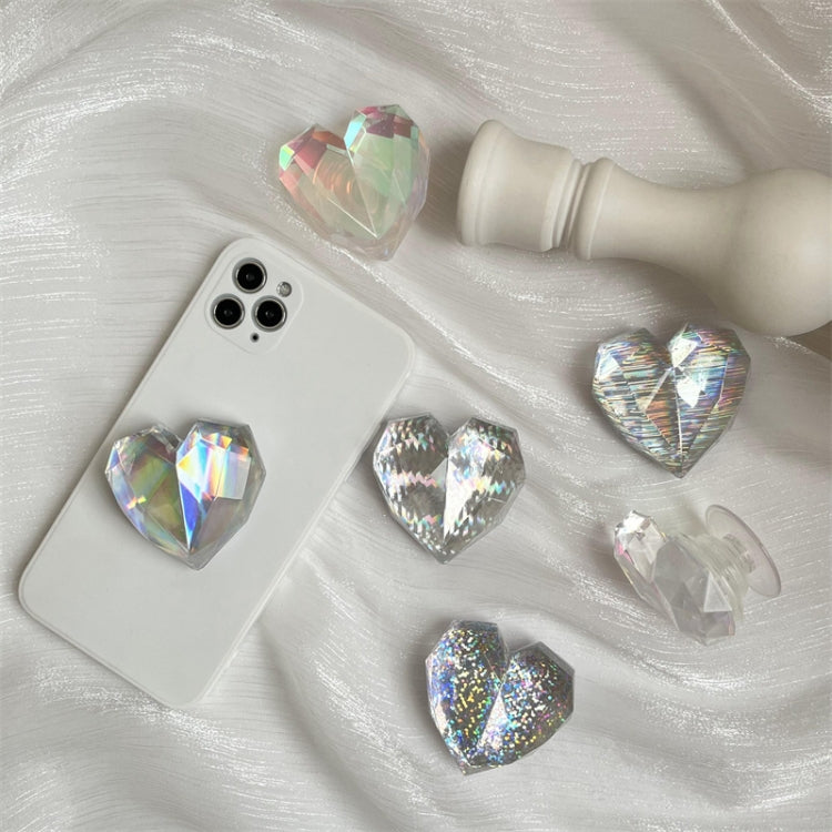 2pcs 3D Loving Heart Airbag Bracket Desktop Support Finger Ring Clasp Cell Phone Holder