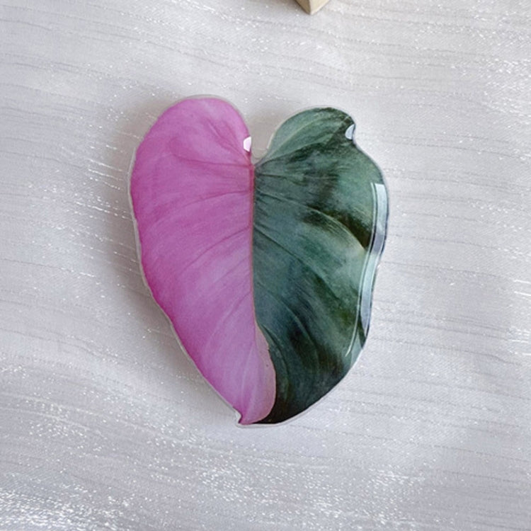 5pcs Alien Acali Simulation Leaf Airbag Support Desktop Can Retractable Back Paste Dripping Phone Bracket