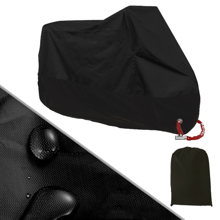 190T Motorcycle Rain Covers Dustproof Rain UV Resistant Dust Prevention Covers, Size: