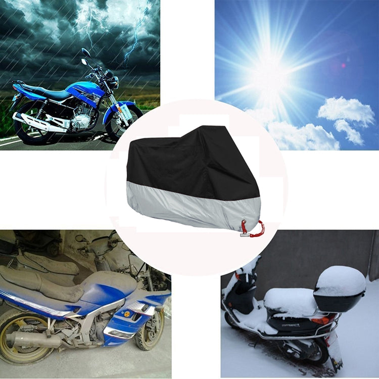 190T Motorcycle Rain Covers Dustproof Rain UV Resistant Dust Prevention Covers, Size: