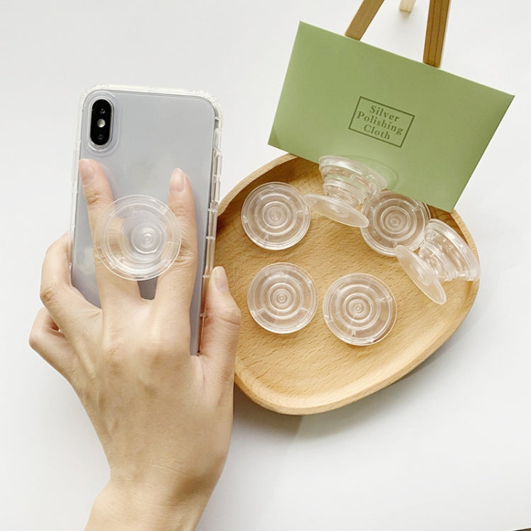 10pcs Retractable Desktop Cell Phone Airbag Stand(Transparent)