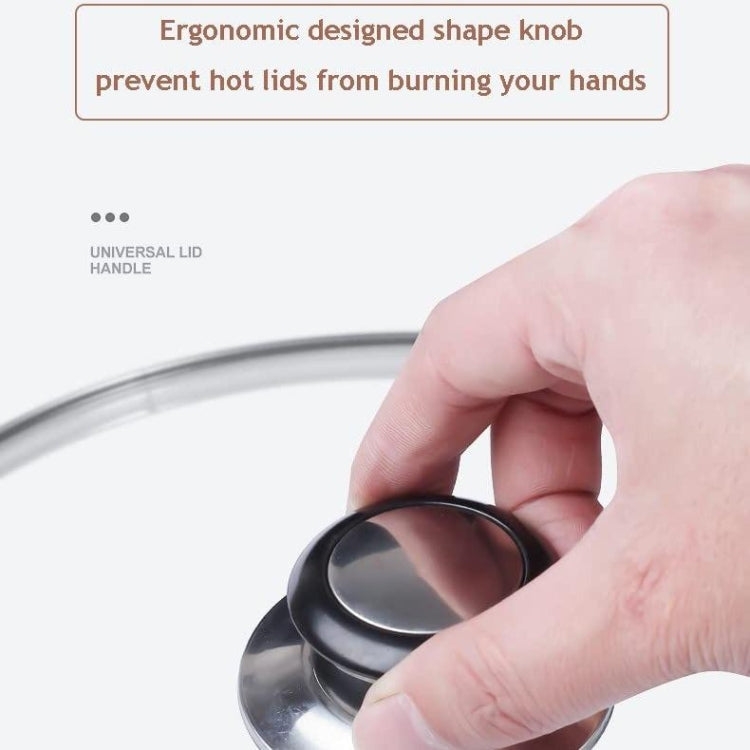 2pcs Stainless Steel Lid Handle Plastic Top Bead