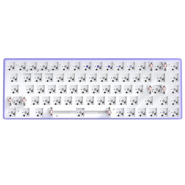 Dual-mode Bluetooth/Wireless Customized Hot Swap Mechanical Keyboard Kit, Color: