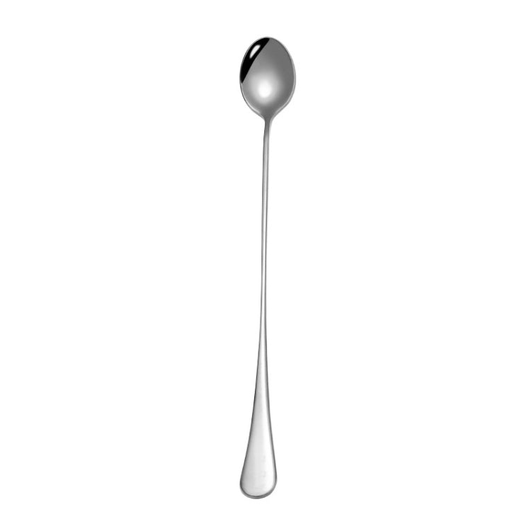 2pcs 304 Stainless Steel Long Handle Thickened Pointed Spoon Coffee Ice Drink Mixing Spoon, Color:
