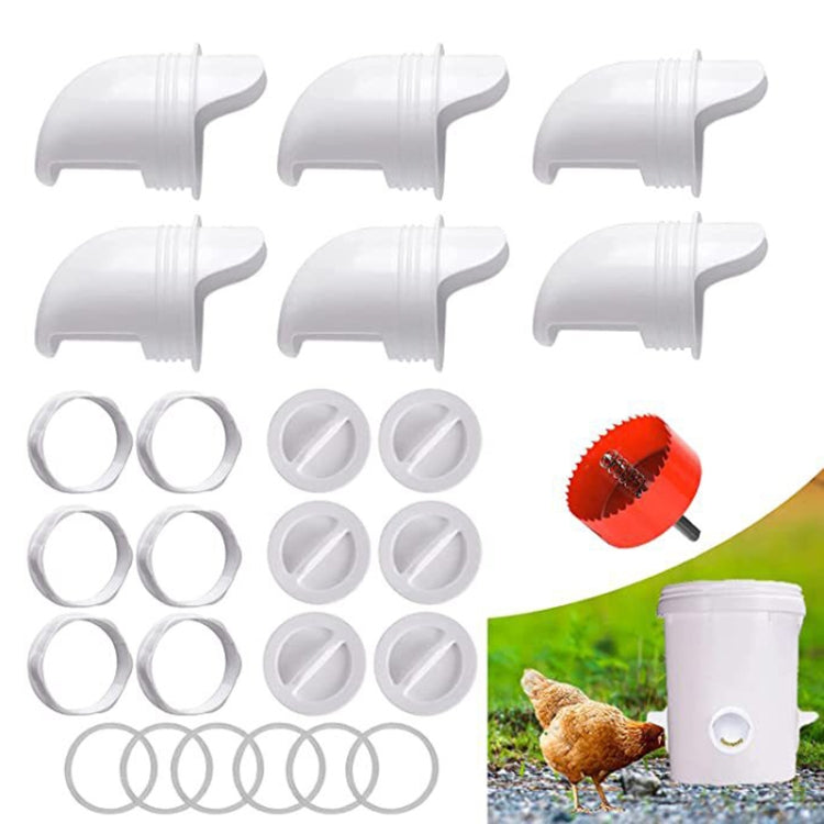 DIY Chicken Feeders Automatic Poultry Feeders Kit For Buckets, Barrels, Troughs, Spec: