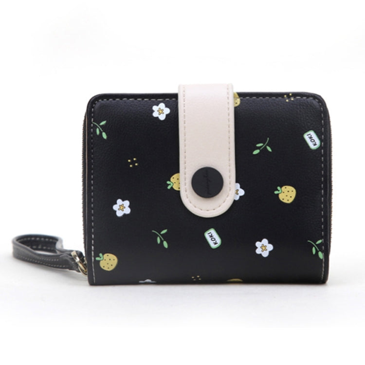 PU Leather Short Wallet Cute Printed Coin Purse