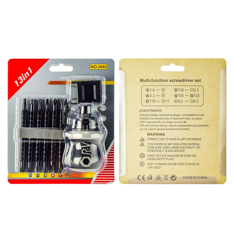 13 In 1 Multi-Use Combination Spine Wheel Dual-Use Screwdriver(Breeding Packaging)
