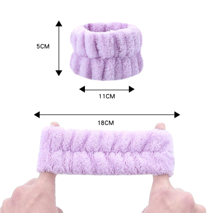 10pcs Washing Anti-humidity Washing Face Wrist Strap Sports Sweat-wiping Bracelet Sweat-absorbing Sleeve