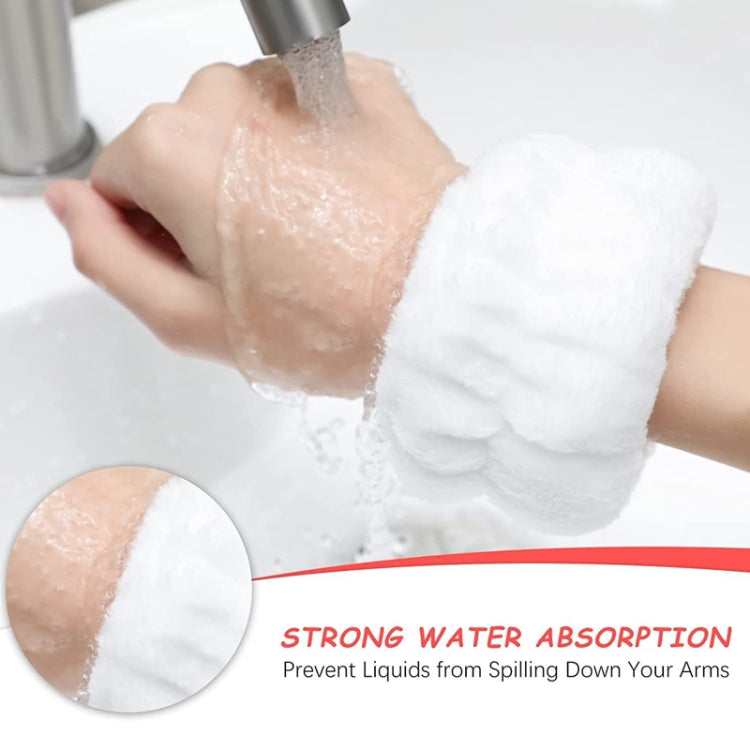10pcs Washing Anti-humidity Washing Face Wrist Strap Sports Sweat-wiping Bracelet Sweat-absorbing Sleeve
